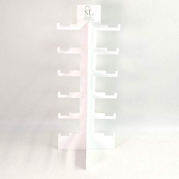 Acrylic white easy assemble glasses stand