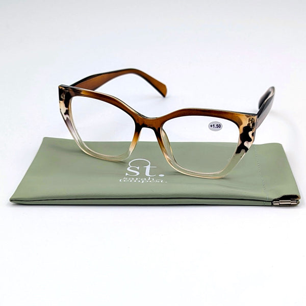 Rounded chic lightweight and comfortable reading glasses