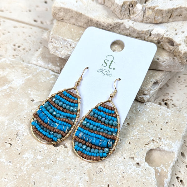 Luxury beaded earrings