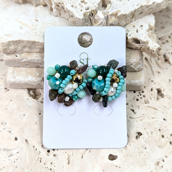 Luxury beaded earrings