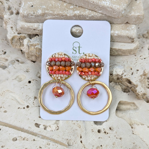 Luxury beaded earrings