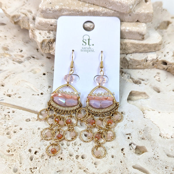 Luxury beaded earrings