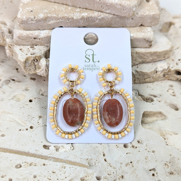 Luxury beaded earrings