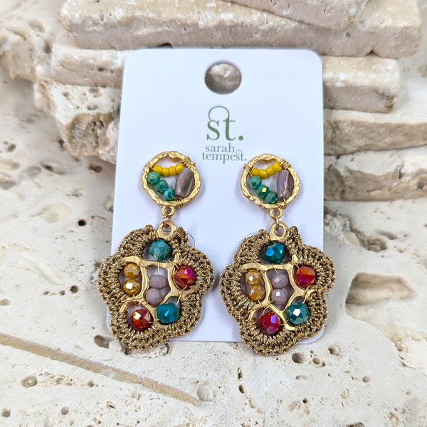 Luxury beaded earrings