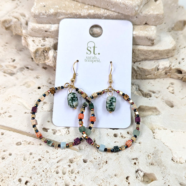 Luxury beaded earrings