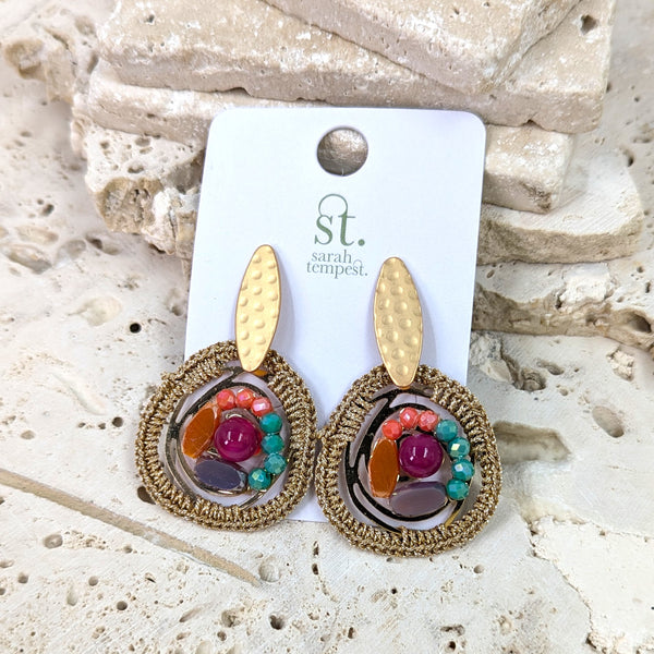 Luxury beaded earrings