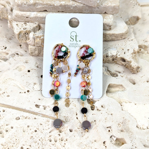 Luxury beaded earrings