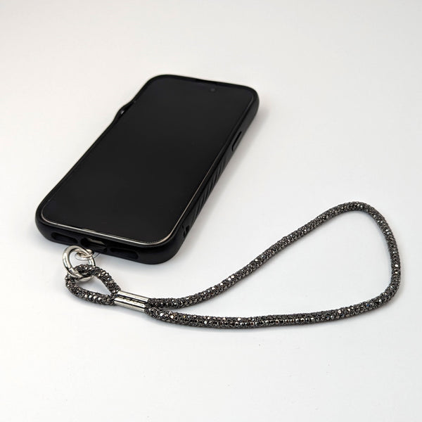 Crystal encrusted phone strap/key ring