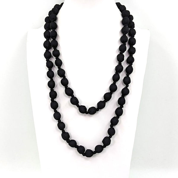 Bead covered simple necklace