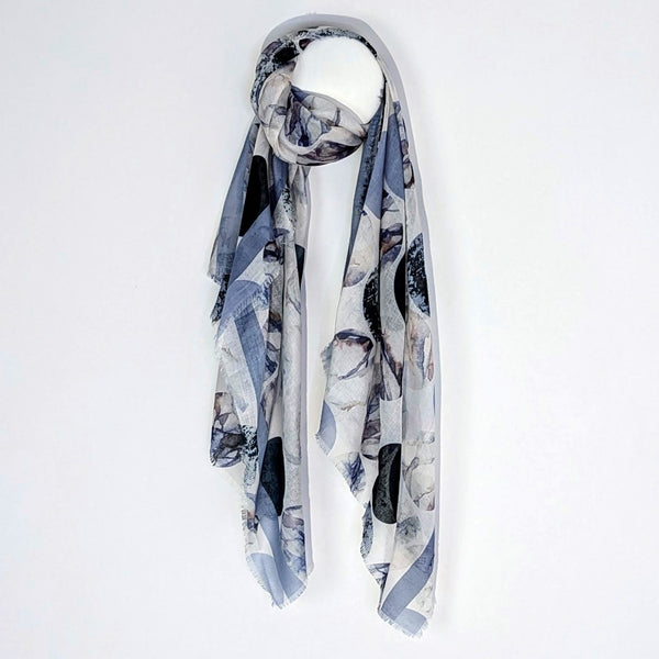 Subtle circle print scarf