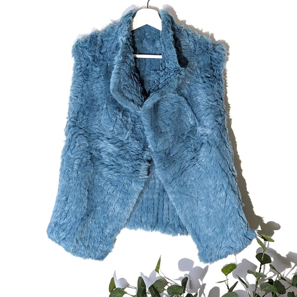 Luxury faux fur gilet (S-M)