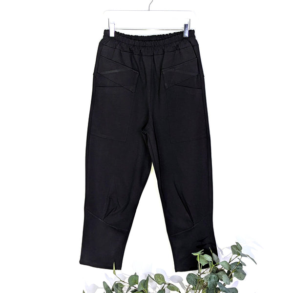 Warm cotton polyamide relaxed stretch trousers (M-L)