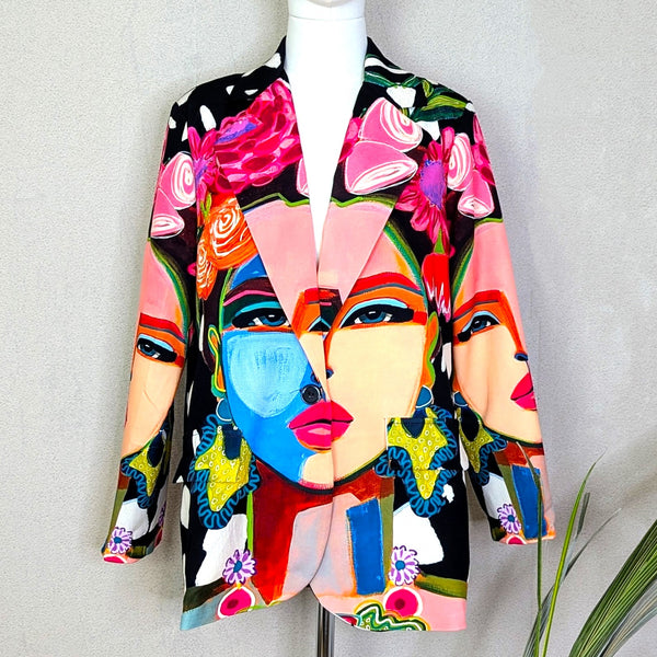 Unique carnival portrait blazer (M-L)