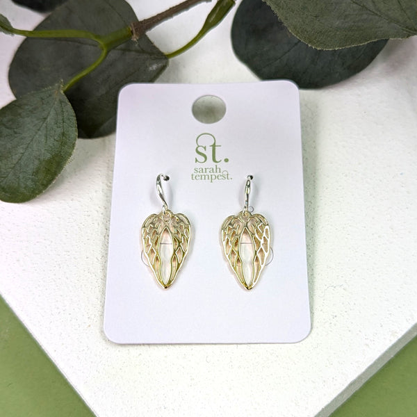 Angel wing earrings