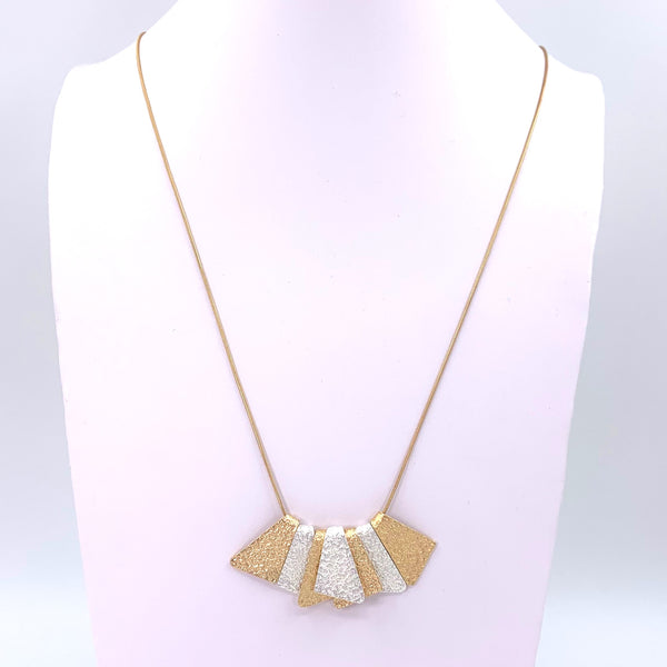 Contemporary angular shapes necklace