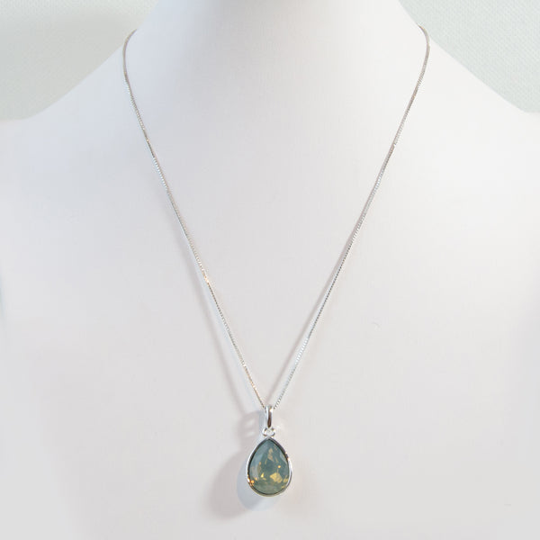 Teardrop Swarovski pendant necklace