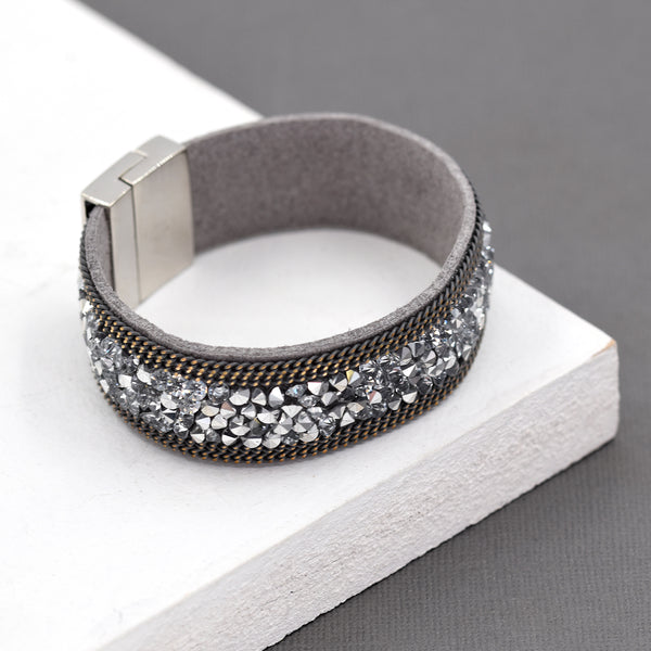 Crystal cuff bracelet