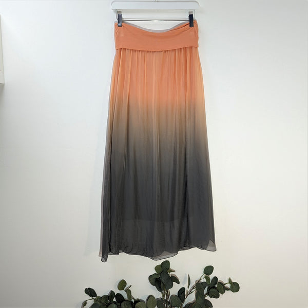 Silk bolero skirt with elasticated waist band