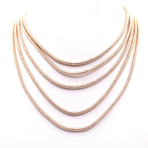 Italian style metallic necklace