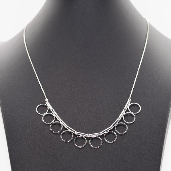 50cm necklace with ten circles