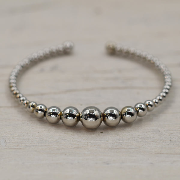 Open ball bead bangle