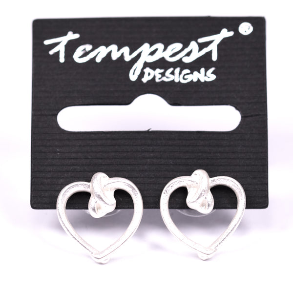 Open heart earrings