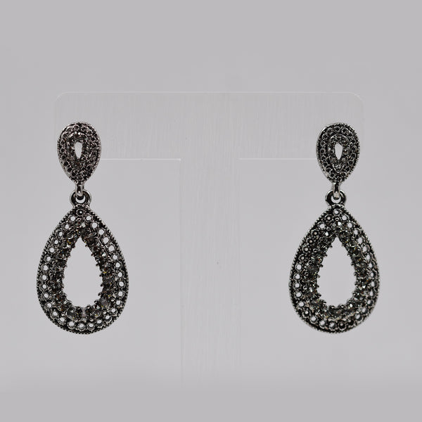 Antique style teardrop earrings