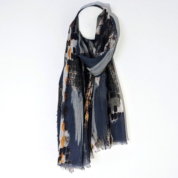 Snake fusion viscose digital print stylish scarf