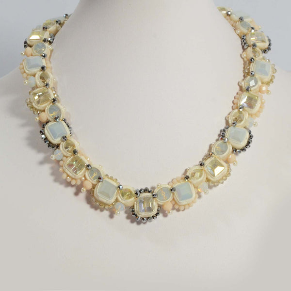 Statement beaded necklace