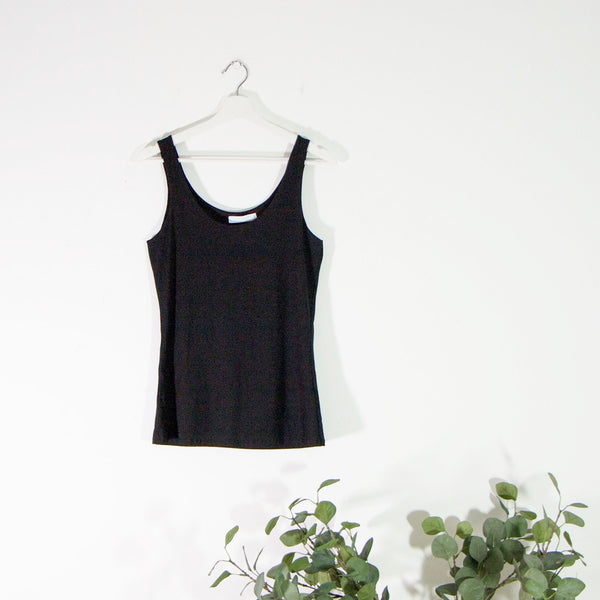 Elastane Scoop Neck Cami Vest