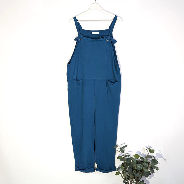 Jersey dungarees with pockets (M-L)