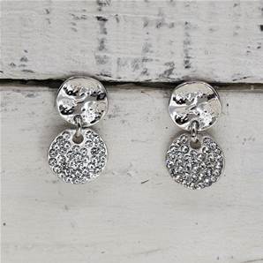 Disc dangle earring