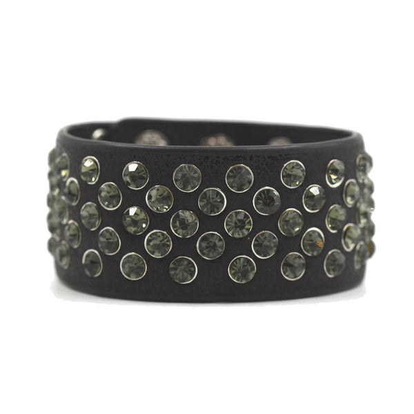 Statement cuff with stone stud feature