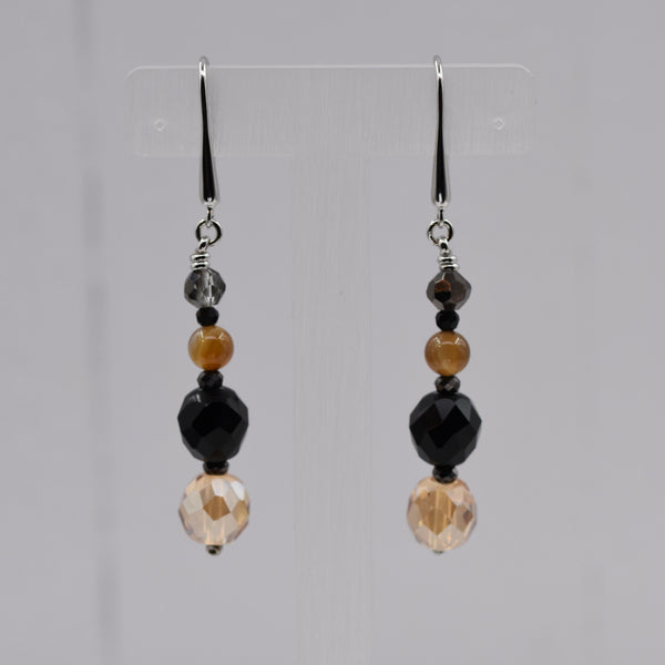 Luxury beaded drop earring