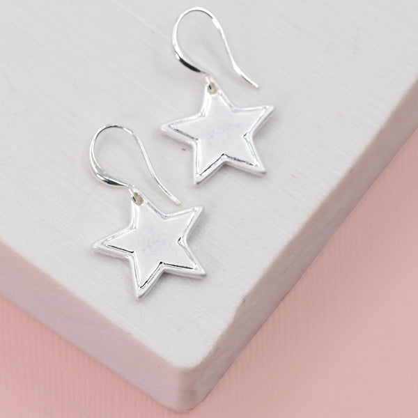 Star drop earring